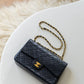 CHANEL CLASSIC MEDIUM DOUBLE FLAP | NAVY BLUE