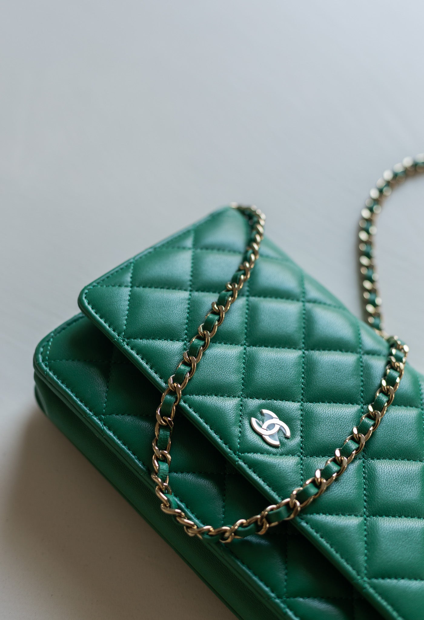 Chanel discount green woc